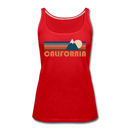 California Women’s Tank Top - Retro Mountain Women’s California Tank Top - red