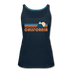 California Women’s Tank Top - Retro Mountain Women’s California Tank Top - deep navy
