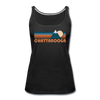 Chattanooga, Tennessee Women’s Tank Top - Retro Mountain Women’s Chattanooga Tank Top - black