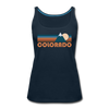 Colorado Women’s Tank Top - Retro Mountain Women’s Colorado Tank Top - deep navy