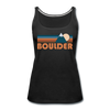 Boulder, Colorado Women’s Tank Top - Retro Mountain Women’s Boulder Tank Top