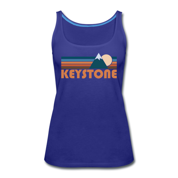 Keystone, Colorado Women’s Tank Top - Retro Mountain Women’s Keystone Tank Top - royal blue