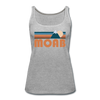 Moab, Utah Women’s Tank Top - Retro Mountain Women’s Moab Tank Top - heather gray
