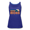 Moab, Utah Women’s Tank Top - Retro Mountain Women’s Moab Tank Top - royal blue