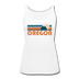 Oregon Women’s Tank Top - Retro Mountain Women’s Oregon Tank Top - white
