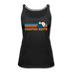 Crested Butte, Colorado Women’s Tank Top - Retro Mountain Women’s Crested Butte Tank Top - black