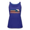 Durango, Colorado Women’s Tank Top - Retro Mountain Women’s Durango Tank Top - royal blue