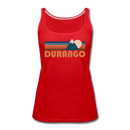 Durango, Colorado Women’s Tank Top - Retro Mountain Women’s Durango Tank Top - red
