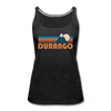 Durango, Colorado Women’s Tank Top - Retro Mountain Women’s Durango Tank Top - charcoal gray
