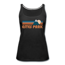 Estes Park, Colorado Women’s Tank Top - Retro Mountain Women’s Estes Park Tank Top - black