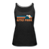 Estes Park, Colorado Women’s Tank Top - Retro Mountain Women’s Estes Park Tank Top - black