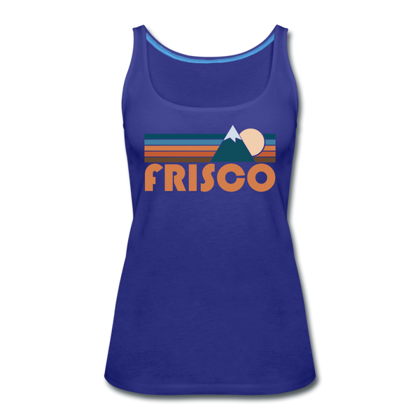 Frisco, Colorado Women’s Tank Top - Retro Mountain Women’s Frisco Tank Top - royal blue