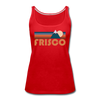 Frisco, Colorado Women’s Tank Top - Retro Mountain Women’s Frisco Tank Top - red