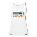 Golden, Colorado Women’s Tank Top - Retro Mountain Women’s Golden Tank Top - white