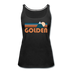 Golden, Colorado Women’s Tank Top - Retro Mountain Women’s Golden Tank Top - black