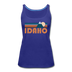 Idaho Women’s Tank Top - Retro Mountain Women’s Idaho Tank Top - royal blue