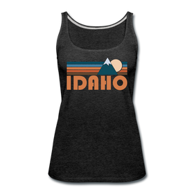 Idaho Women’s Tank Top - Retro Mountain Women’s Idaho Tank Top - charcoal gray