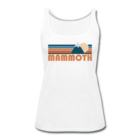 Mammoth, California Women’s Tank Top - Retro Mountain Women’s Mammoth Tank Top - white
