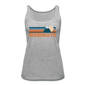 Mammoth, California Women’s Tank Top - Retro Mountain Women’s Mammoth Tank Top - heather gray