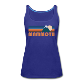 Mammoth, California Women’s Tank Top - Retro Mountain Women’s Mammoth Tank Top - royal blue