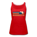 Mammoth, California Women’s Tank Top - Retro Mountain Women’s Mammoth Tank Top - red