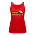 Mammoth, California Women’s Tank Top - Retro Mountain Women’s Mammoth Tank Top - red
