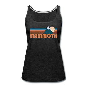 Mammoth, California Women’s Tank Top - Retro Mountain Women’s Mammoth Tank Top - charcoal gray