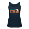 Mammoth, California Women’s Tank Top - Retro Mountain Women’s Mammoth Tank Top - deep navy