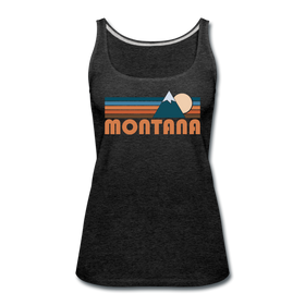 Montana Women’s Tank Top - Retro Mountain Women’s Montana Tank Top - charcoal gray