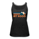 Mount Hood, Oregon Women’s Tank Top - Retro Mountain Women’s Mount Hood Tank Top - charcoal gray