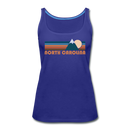 North Carolina Women’s Tank Top - Retro Mountain Women’s North Carolina Tank Top - royal blue