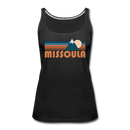 Missoula, Montana Women’s Tank Top - Retro Mountain Women’s Missoula Tank Top - black