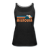 Missoula, Montana Women’s Tank Top - Retro Mountain Women’s Missoula Tank Top - black