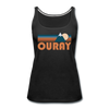 Ouray, Colorado Women’s Tank Top - Retro Mountain Women’s Ouray Tank Top - black