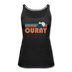 Ouray, Colorado Women’s Tank Top - Retro Mountain Women’s Ouray Tank Top - black