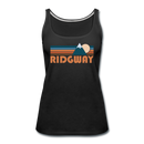 Ridgway, Colorado Women’s Tank Top - Retro Mountain Women’s Ridgway Tank Top - black
