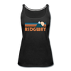 Ridgway, Colorado Women’s Tank Top - Retro Mountain Women’s Ridgway Tank Top - black