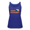 Ridgway, Colorado Women’s Tank Top - Retro Mountain Women’s Ridgway Tank Top - royal blue