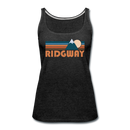 Ridgway, Colorado Women’s Tank Top - Retro Mountain Women’s Ridgway Tank Top - charcoal gray