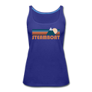 Steamboat, Colorado Women’s Tank Top - Retro Mountain Women’s Steamboat Tank Top - royal blue