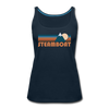 Steamboat, Colorado Women’s Tank Top - Retro Mountain Women’s Steamboat Tank Top - deep navy