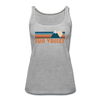 Sun Valley, Idaho Women’s Tank Top - Retro Mountain Women’s Sun Valley Tank Top - heather gray