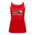 Sun Valley, Idaho Women’s Tank Top - Retro Mountain Women’s Sun Valley Tank Top - red
