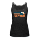 Sun Valley, Idaho Women’s Tank Top - Retro Mountain Women’s Sun Valley Tank Top - charcoal gray