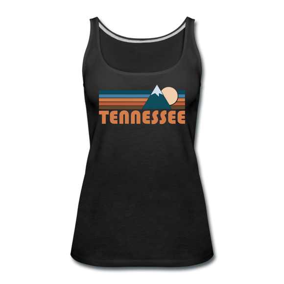 Tennessee Women’s Tank Top - Retro Mountain Women’s Tennessee Tank Top - black
