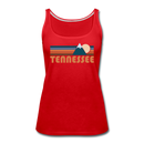 Tennessee Women’s Tank Top - Retro Mountain Women’s Tennessee Tank Top - red