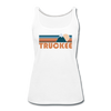 Truckee, California Women’s Tank Top - Retro Mountain Women’s Truckee Tank Top - white