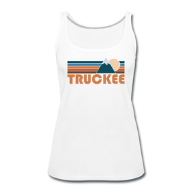 Truckee, California Women’s Tank Top - Retro Mountain Women’s Truckee Tank Top - white