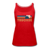 Truckee, California Women’s Tank Top - Retro Mountain Women’s Truckee Tank Top - red