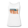 Vail, Colorado Women’s Tank Top - Retro Mountain Women’s Vail Tank Top - white